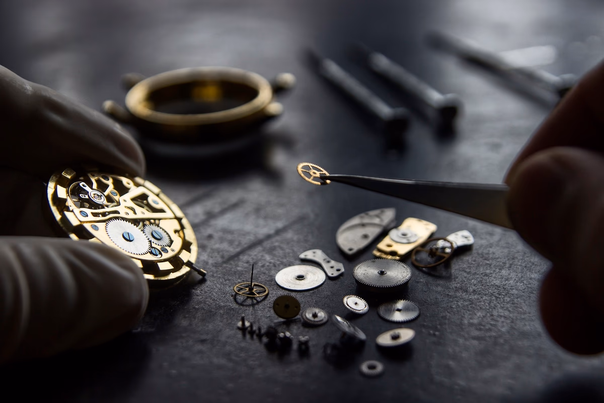 Closeup of a Nixon watch